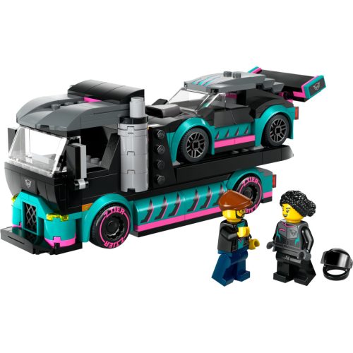 LEGO® City Versenyautó és autószállító teherautó