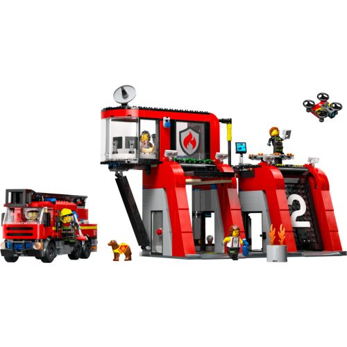 LEGO® City Tűzoltóállomás és tűzoltóautó