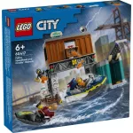 LEGO® City Rendőrségi motorcsónak és a rablók rejtekhelye
