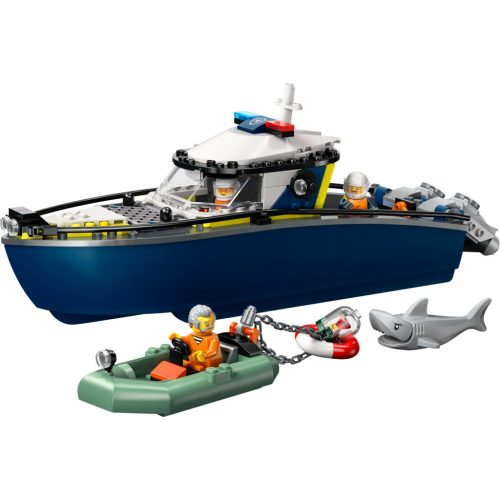LEGO® City Üldözés rendőrségi csónakkal