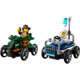   LEGO® City Repülő vs. kórházi ágy, versenyautós csomag
