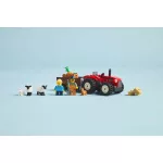 LEGO® City Piros traktor, utánfutó és juhok