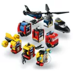LEGO® City Helikopter, tűzoltóautó és tengeralattjáró egy csomagban