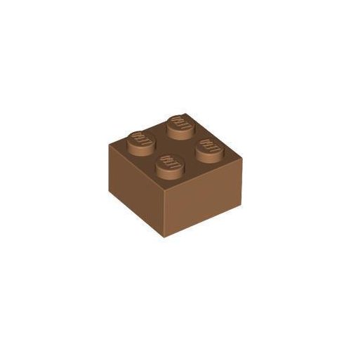 Közép bőrszín LEGO Kocka 2 x 2