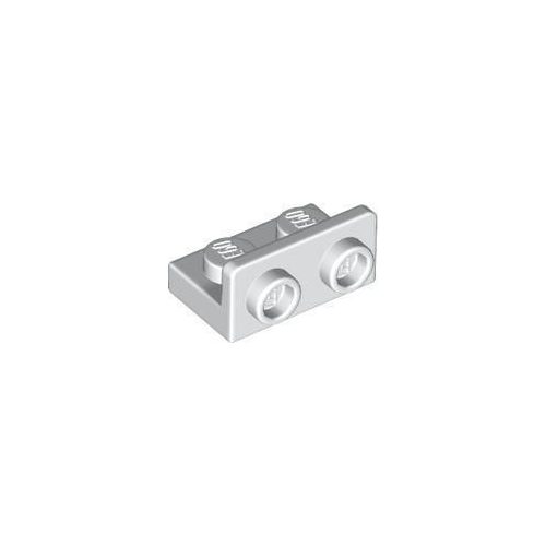Fehér LEGO Konzol 1 x 2 - 1 x 2 fordított