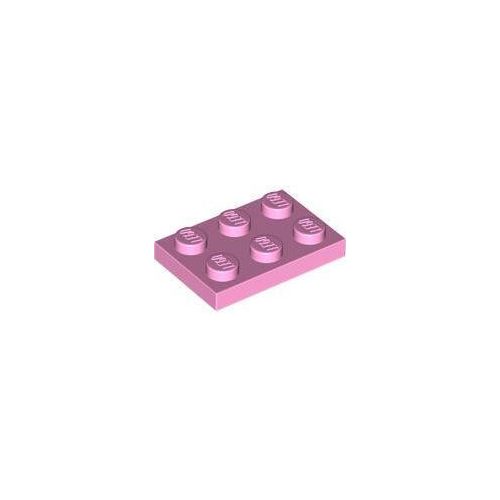 Élénk rózsaszín LEGO Lap 2 x 3