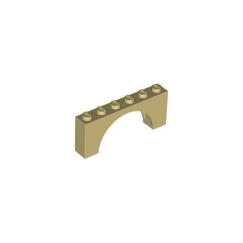 Homokszín LEGO Boltív 1 x 6 x 2 - Medium Thick Top without Reinforced Underside