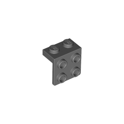 Sötét kékesszürke LEGO Konzol 1 x 2 - 2 x 2