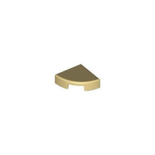 Homokszín LEGO Kerekített csempe 1 x 1 negyed