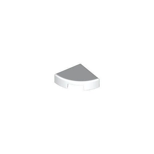 Fehér LEGO Kerekített csempe 1 x 1 negyed