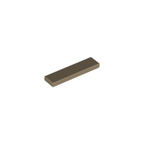 Sötét homokszín LEGO Csempe 1 x 4