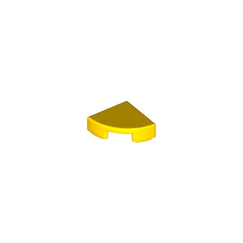 Sárga LEGO Kerekített csempe 1 x 1 negyed
