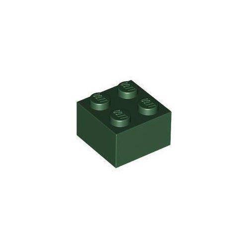 Sötétzöld LEGO Kocka 2 x 2