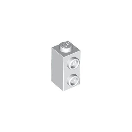 Fehér LEGO Módosított kocka 1 x 1 x 1 2/3 egy oldalán bütykökkel