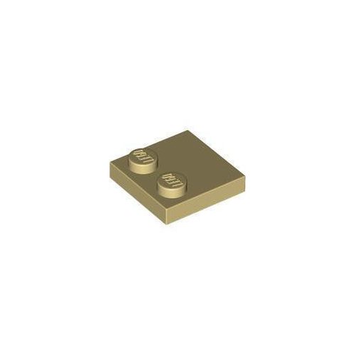 Homokszín LEGO Módosított csempe 2 x 2 az egyik szélén bütykökkel
