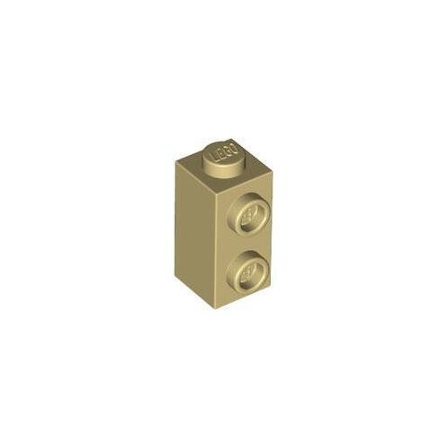Homokszín LEGO Módosított kocka 1 x 1 x 1 2/3 egy oldalán bütykökkel