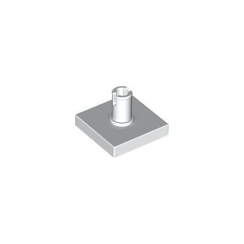 Fehér LEGO Módosított csempe 2 x 2 csappal
