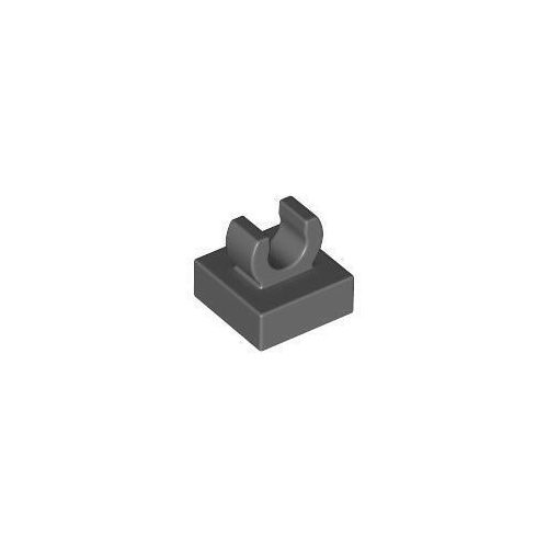 Sötét kékesszürke LEGO Módosított csempe 1 x 1 nyitott csipesszel