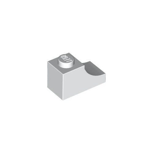 Fehér LEGO Boltív 1 x 2 fordított