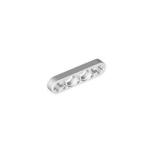 Fehér LEGO Technic, vékony emelőkar 1 x 4 tengelylyukakkal