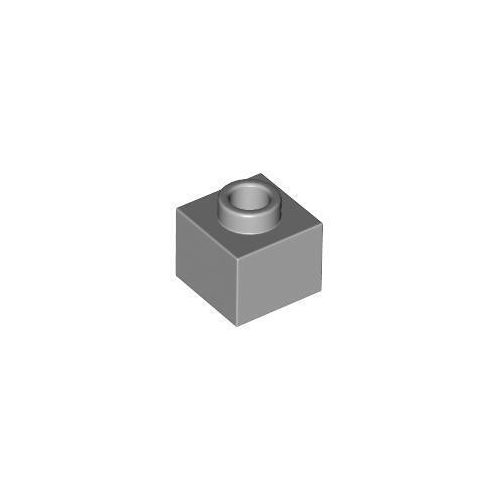 Világos kékeszöld LEGO Módosított kocka 1 x 1 x 2/3 nyitott bütyökkel