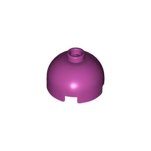 Magenta LEGO Kerekített kocka 2 x 2 kupolás tető