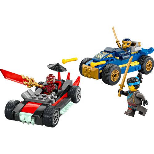 LEGO® NINJAGO® Rogue és Drix versenyautós párbaja