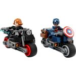LEGO® Marvel Fekete Özvegy és Amerika Kapitány motorkerékpárok