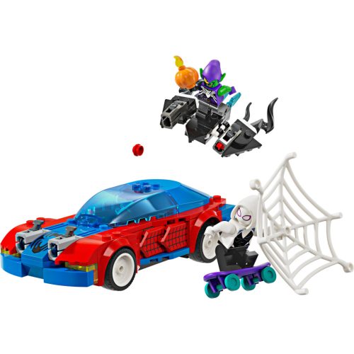 LEGO® Marvel Pókember versenyautó & Venomizált Zöld Manó