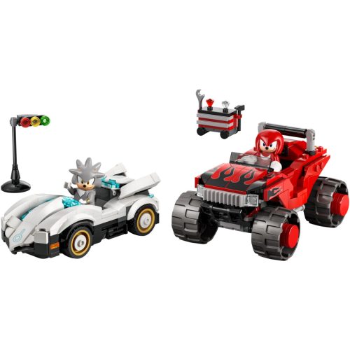 LEGO® Sonic the Hedgehog™ Silver autója Knuckles monster truckja ellen